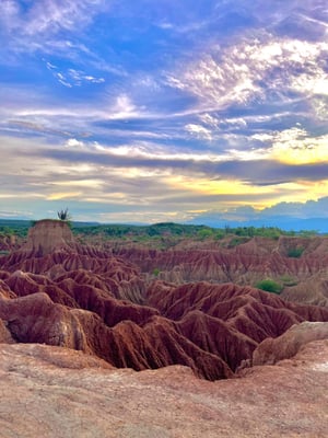 Desierto de la tatacoa atardecer